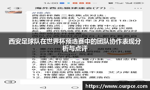 西安足球队在世界杯预选赛中的团队协作表现分析与点评